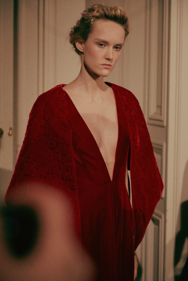 Backstage at Valentino Haute Couture SS15 4