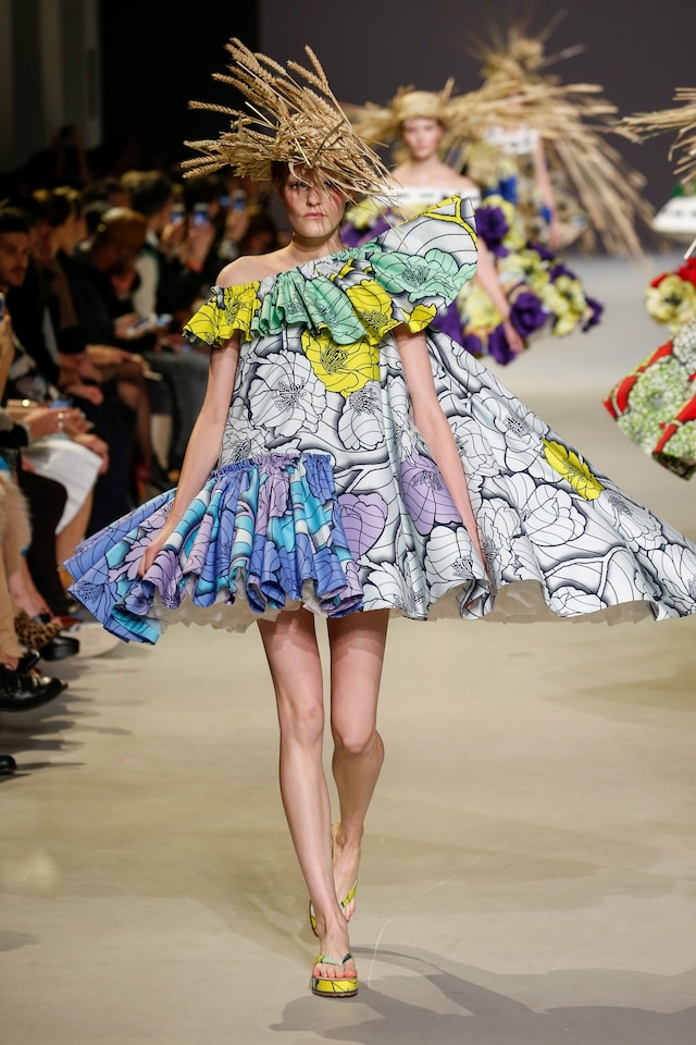 Viktor &amp; Rolf Haute Couture SS15 Ruffles Pleated Floral 14