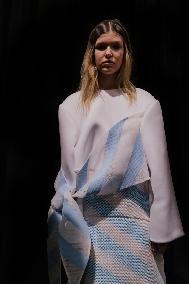 VFiles: Andrea Jiapei Li AW15 white mesh sportswear 3