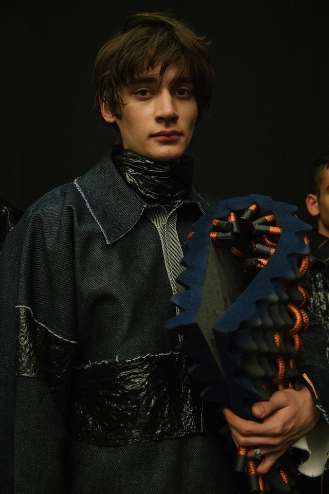 VFiles: XIMONLEE AW15 structured denim jacket 7