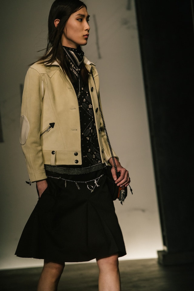 Coach AW15 Shearling Zips Leather Womenswear Neck Scarf 5