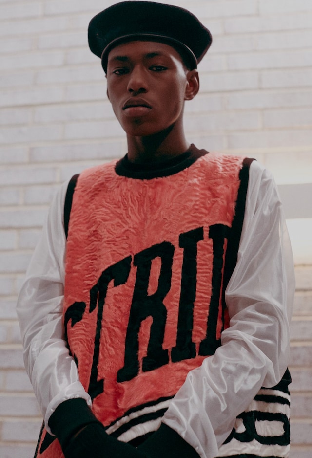 ASTRID ANDERSEN AW15 Menswear Fur Basketball Jersey 1