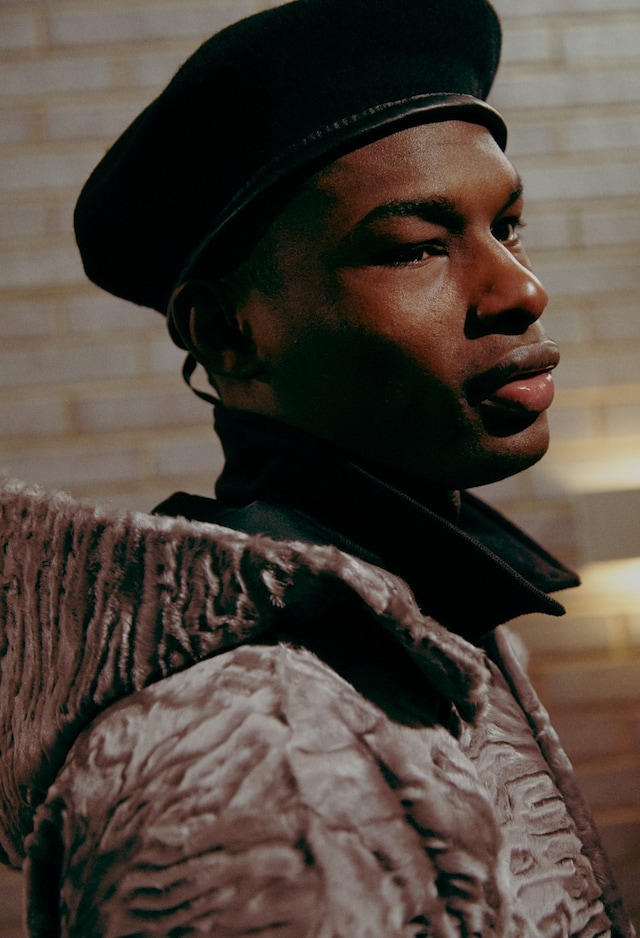 ASTRID ANDERSEN AW15 Menswear Fur Military Beret 5