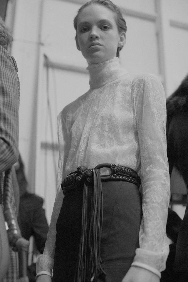 Altuzarra AW15 High Neck Blouse Lace Tassel 3