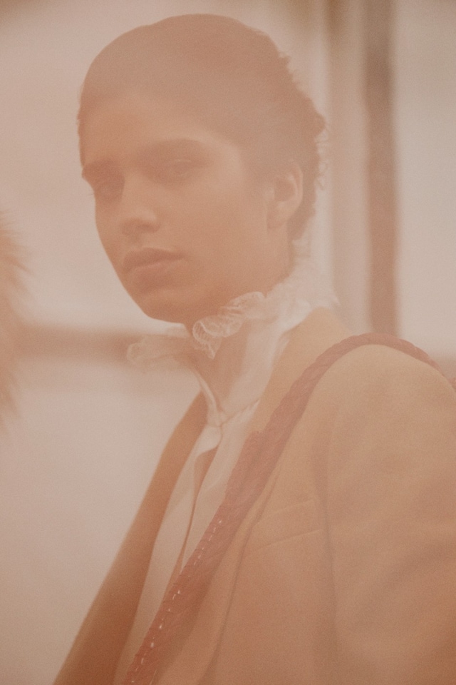 Altuzarra AW15 Tailoring High Neck Blouse Lace 10