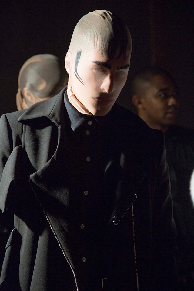 Hood By Air AW15 Dazed backstage womenswear shirt pantyhose 8