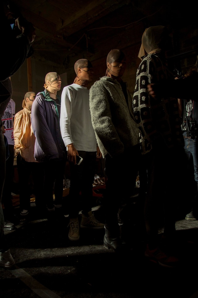 Hood By Air AW15 Dazed backstage womenswear group basement 16