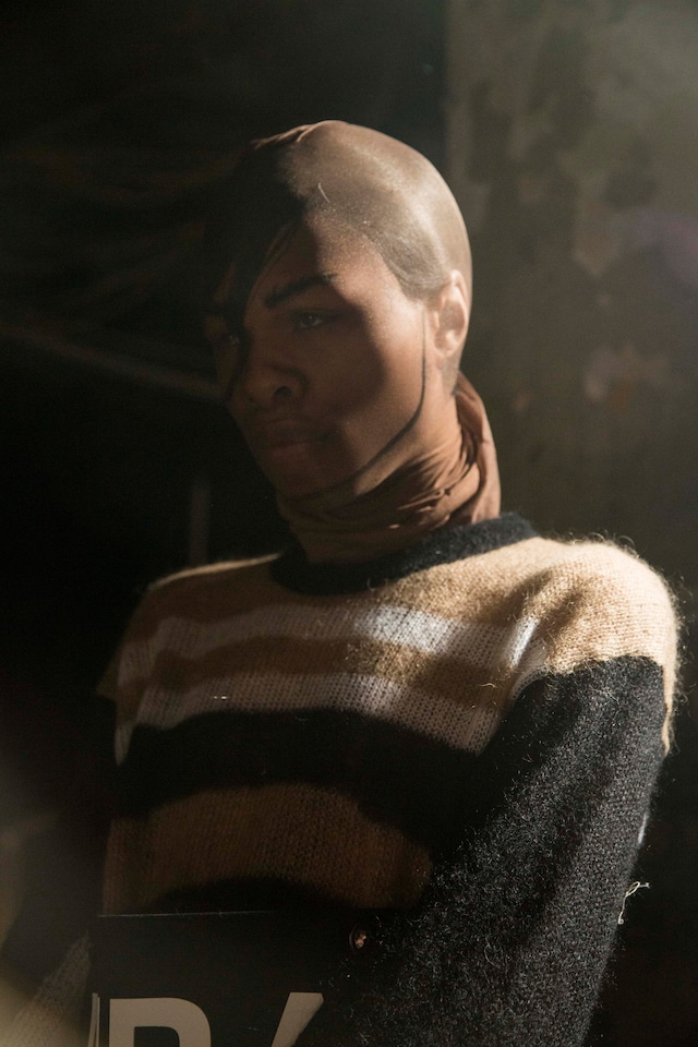 Hood By Air AW15 Dazed backstage womenswear pantyhose 9