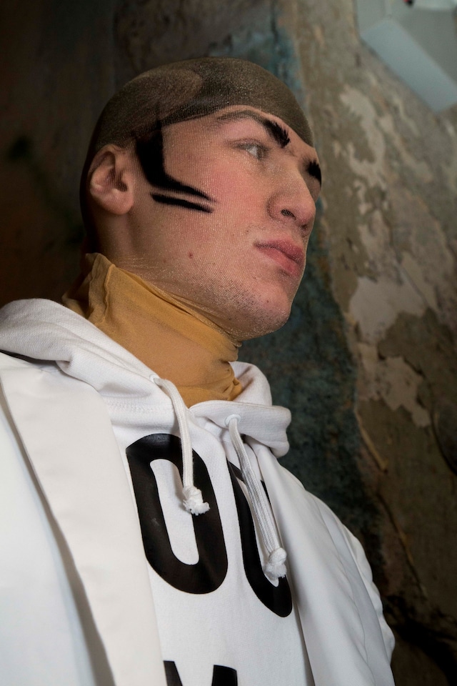 Hood By Air AW15 Dazed backstage womenswear pantyhose puffa 20