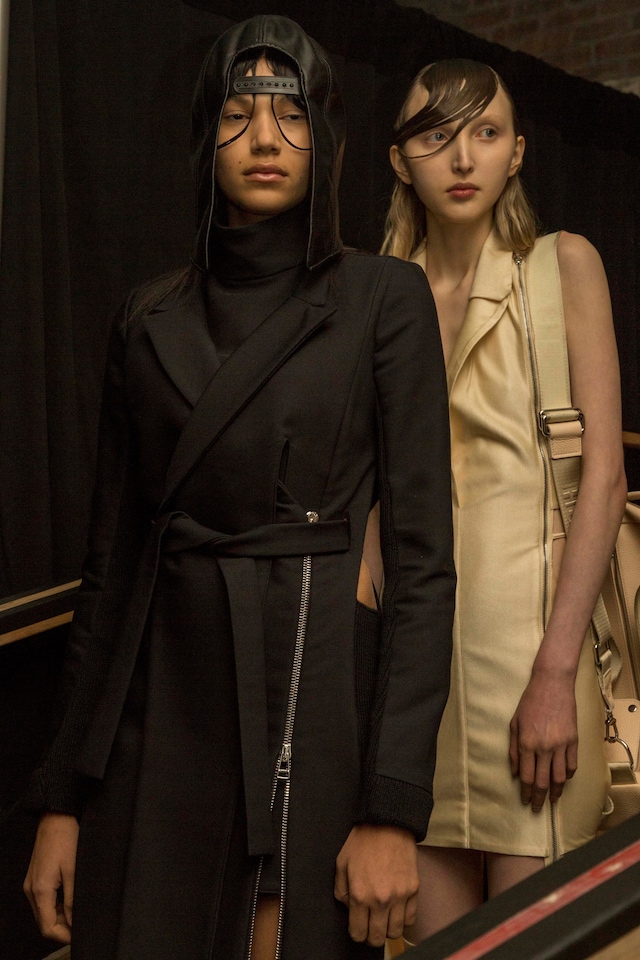 Hood By Air AW15 Dazed backstage womenswear cap hood beige 12