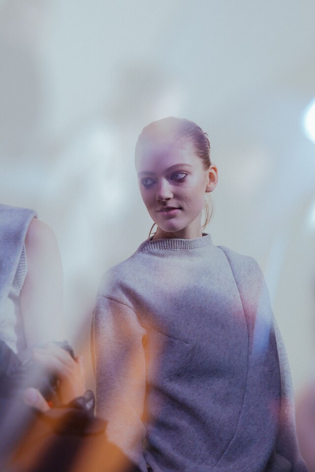 Victoria Beckham AW15 Dazed backstage womenswear, boat neck 5