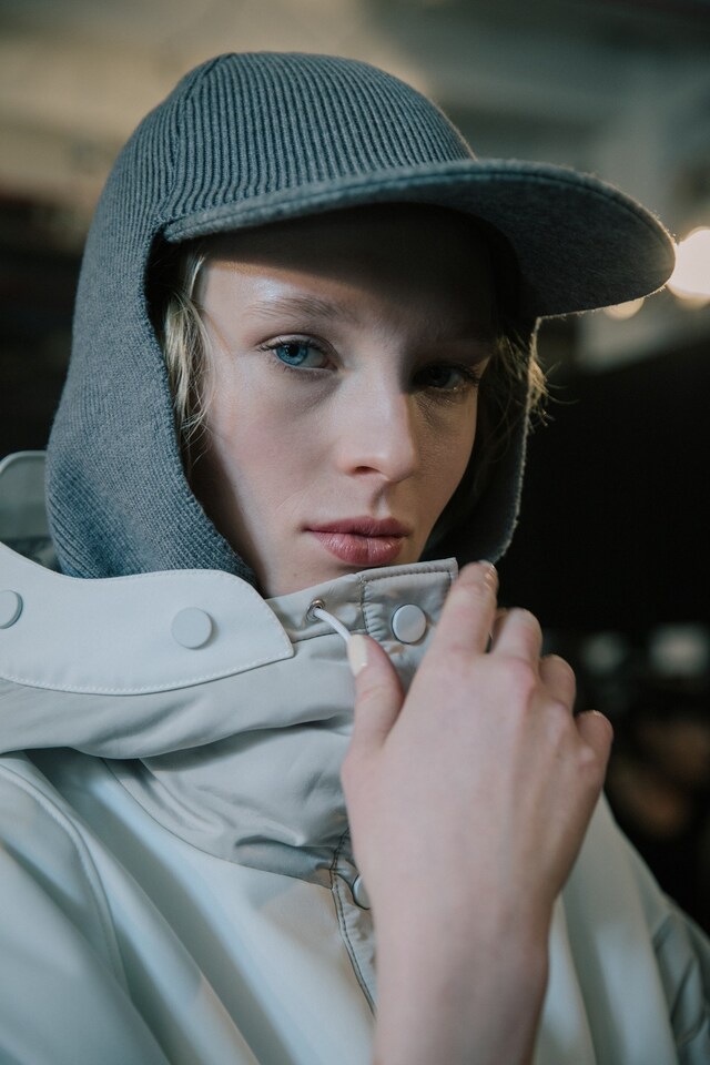 Public School AW15 Urban Layering 90s Sports Cap Knitted 16