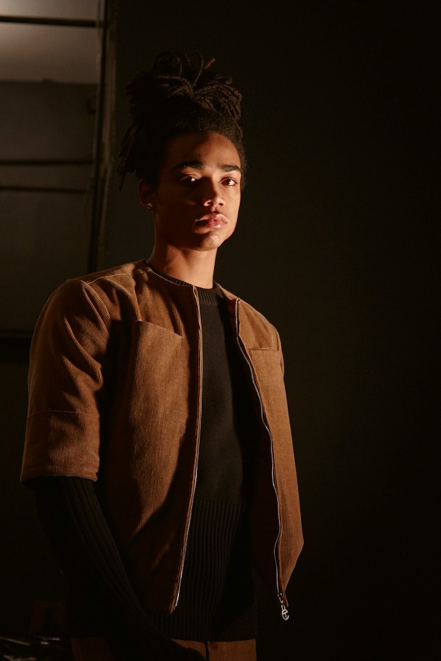 Telfar AW15 Backstage Dazed New York Brown Zip Jacket 1
