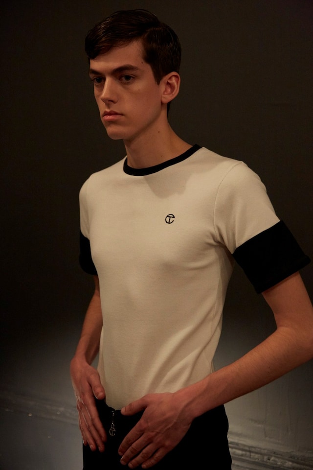 Telfar AW15 Backstage Dazed New York White T-Shirt Logo 6