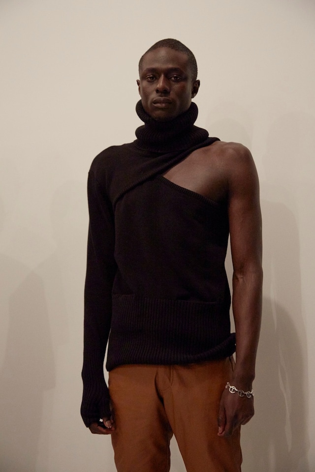 Telfar AW15 Backstage Dazed New York Asymmetric Cut Out 9