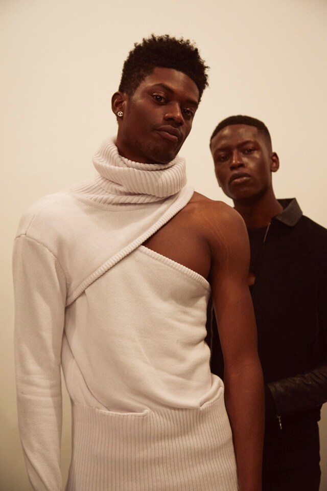 Telfar AW15 Backstage Dazed New York Asymmetric Cut Out Top 20