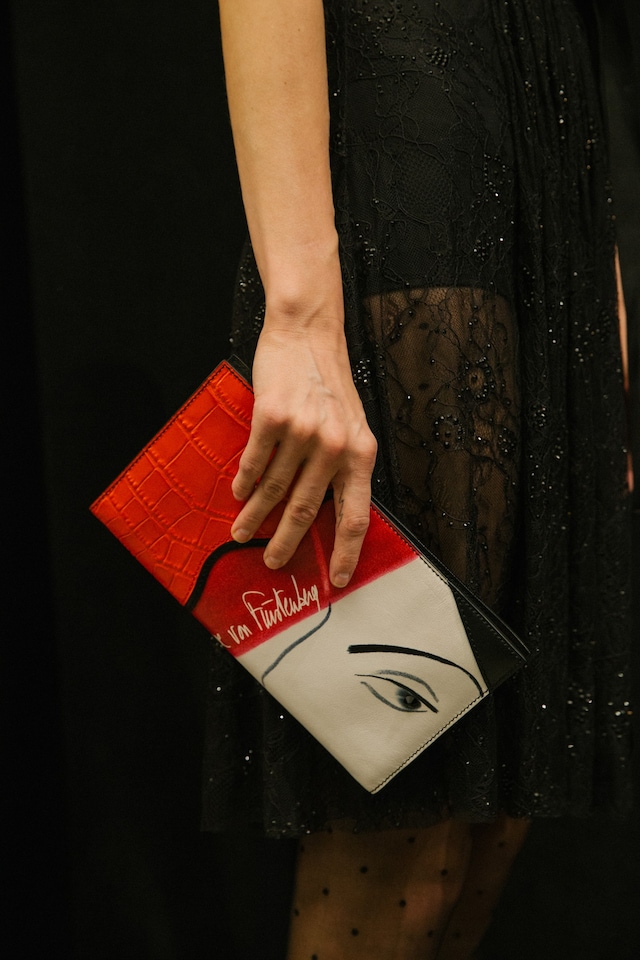 Diane von Furstenberg AW15, eye clutch, womenswear, Dazed 22