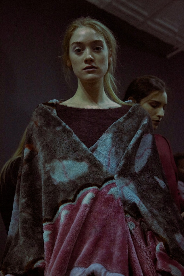 Eckhaus Latta AW15, womenswear, Dazed backstage, wrap 3