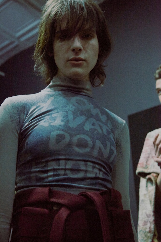 Eckhaus Latta AW15, womenswear, Dazed backstage Hari Nef 2