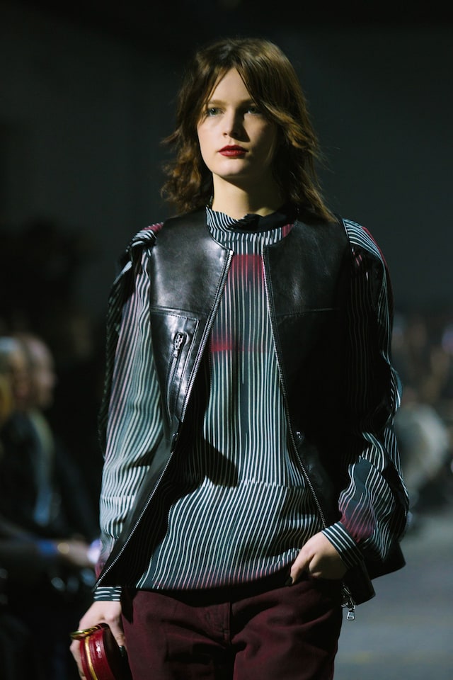 3.1 Phillip Lim, womenswear, Dazed backstage leather stripes 3