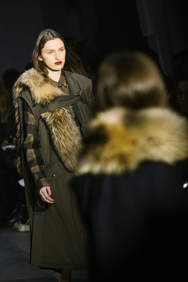 3.1 Phillip Lim, womenswear, Dazed backstage stole shawl fur 14