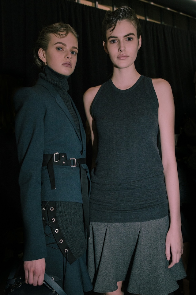 Diesel Black Gold AW15, womenswear, Dazed backstage 1