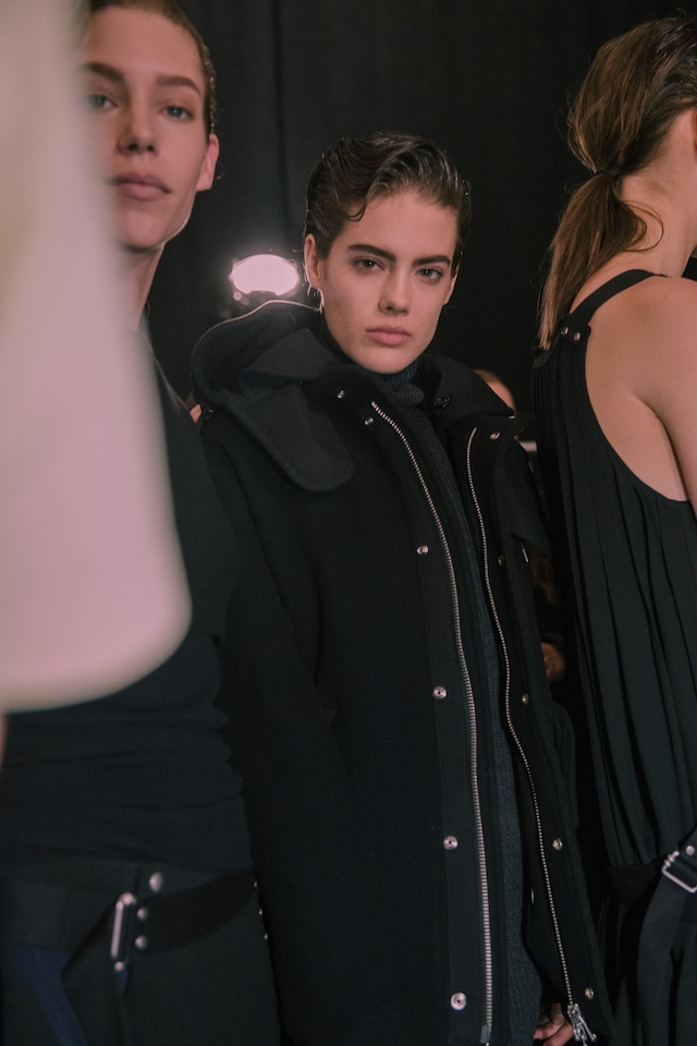 Diesel Black Gold AW15, womenswear, Dazed backstage leather 13