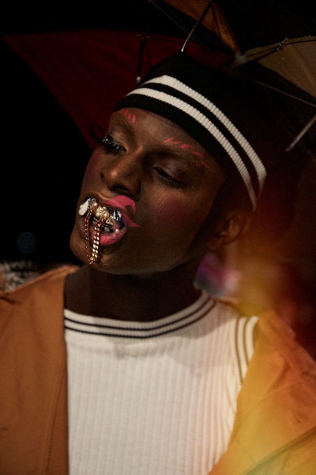 Gypsy Sport AW15, backstage Dazed, womenswear grill silver 5