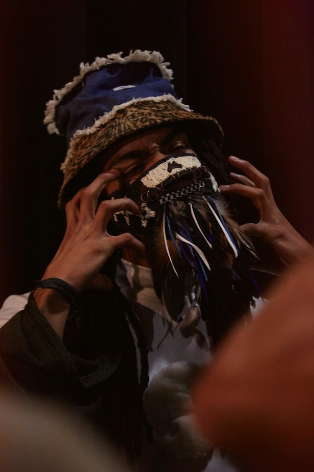 Gypsy Sport AW15, backstage Dazed, womenswear muzzle, bucket 23
