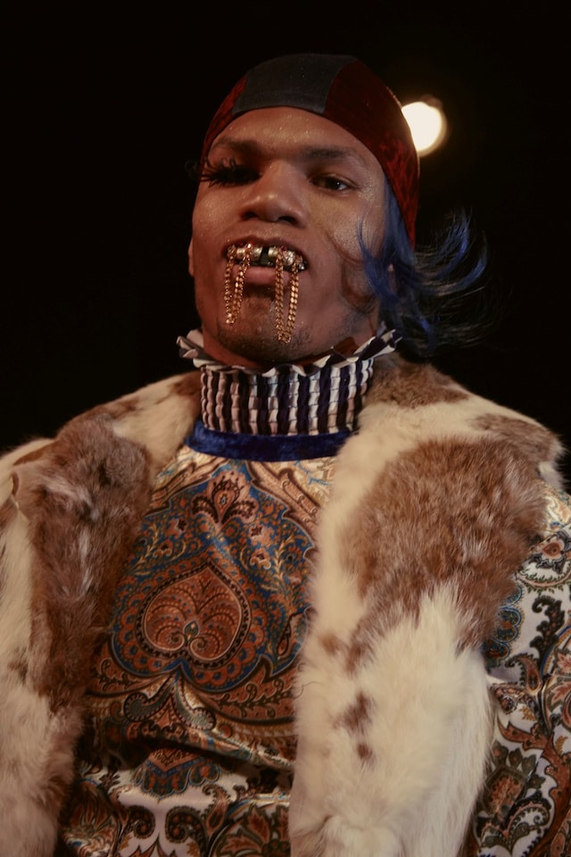 Gypsy Sport AW15, backstage Dazed, womenswear grills fur 15