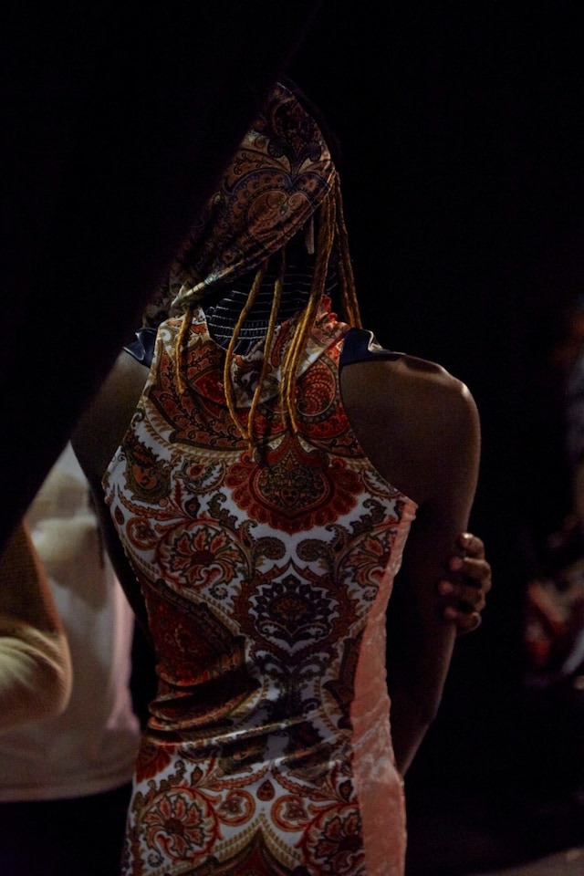 Gypsy Sport AW15, backstage Dazed, womenswear paisley 28