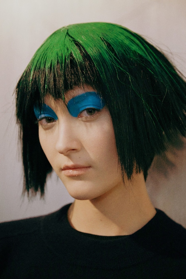 Jeremy Scott AW15, womenswear, Dazed backstage close up 11