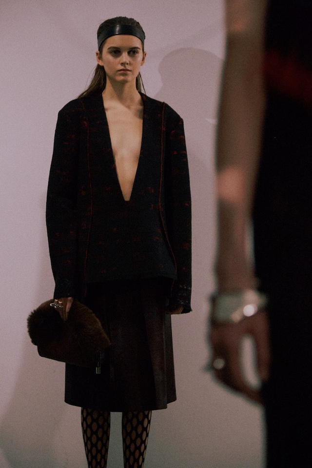 Proenza Schouler AW15, Abstract Expressionism,Plunging Neck 8