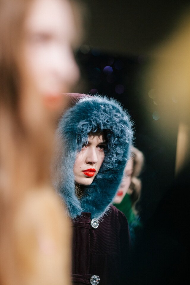 Shrimps AW15, 70s, retro, fur hood 10