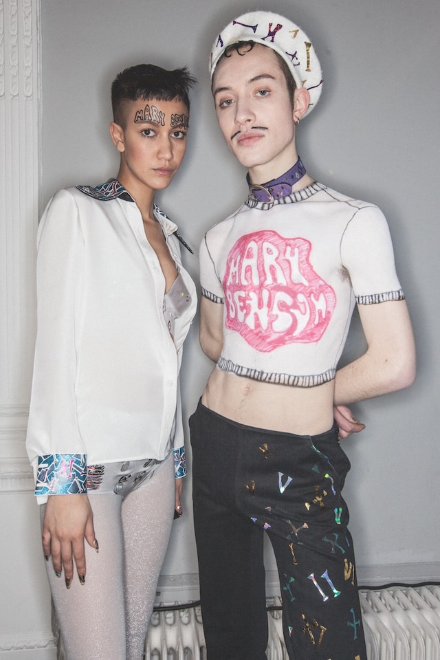 Mary Benson AW15 Fashion East Dazed womenswear makeup shirt 16
