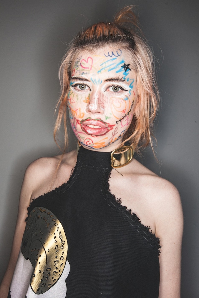 Mary Benson AW15 Fashion East Dazed womenswear makeup crayon 17