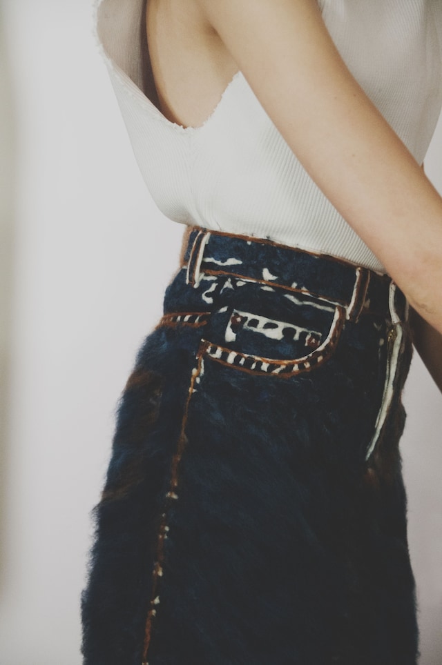 Faustine Steinmetz AW15, Womenswear, Denim, Stitching, Felt 16