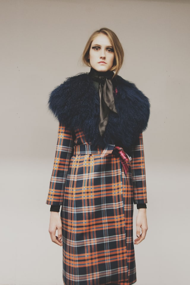 House of Holland AW15 Womenswear Tartan Neck Tie 0