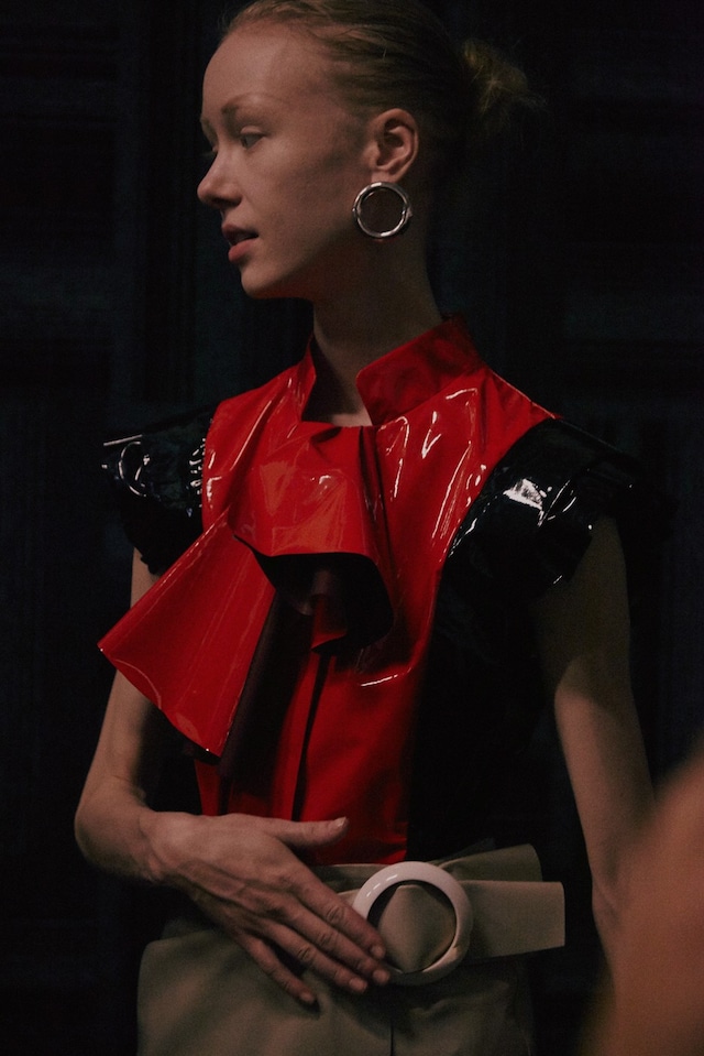 J.W.Anderson AW15, 80s, Soviet, Geometric, PVC 16