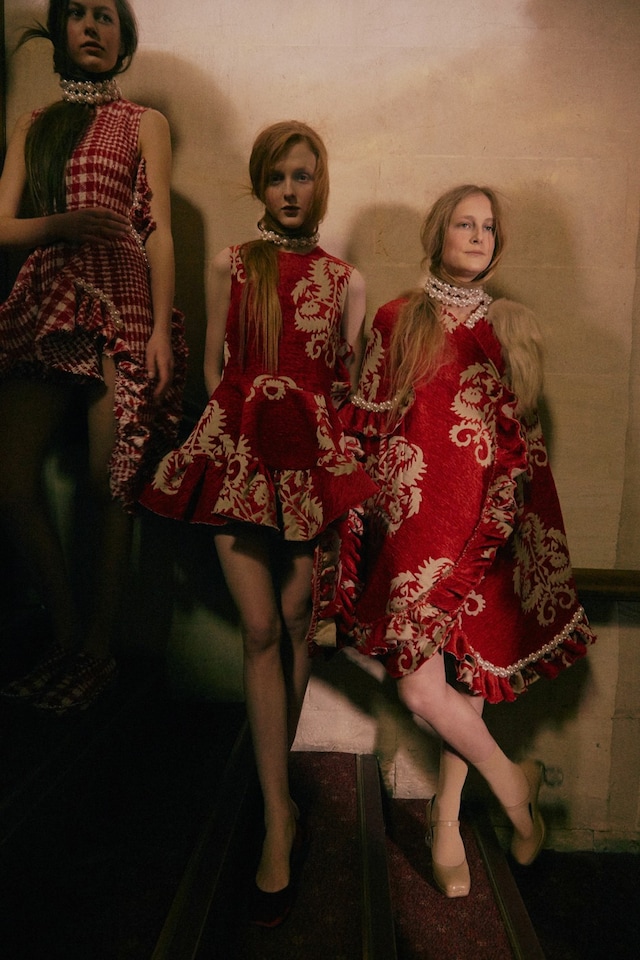 Simone Rochas AW15, Louise Bourgeois, Pearls, Tapestry 0