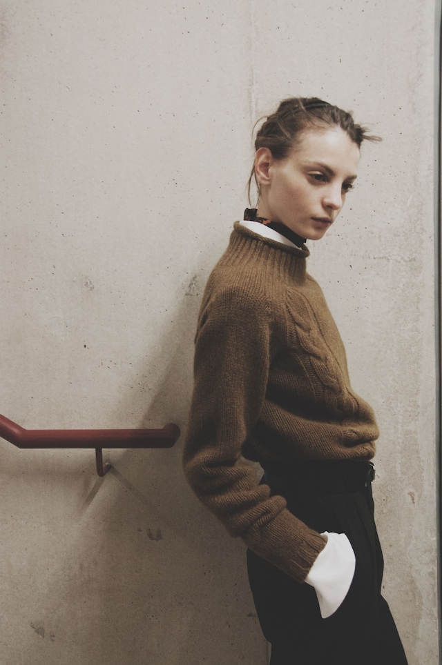 Margaret Howell AW15 Womenswear Cable Knit White Shirt 3