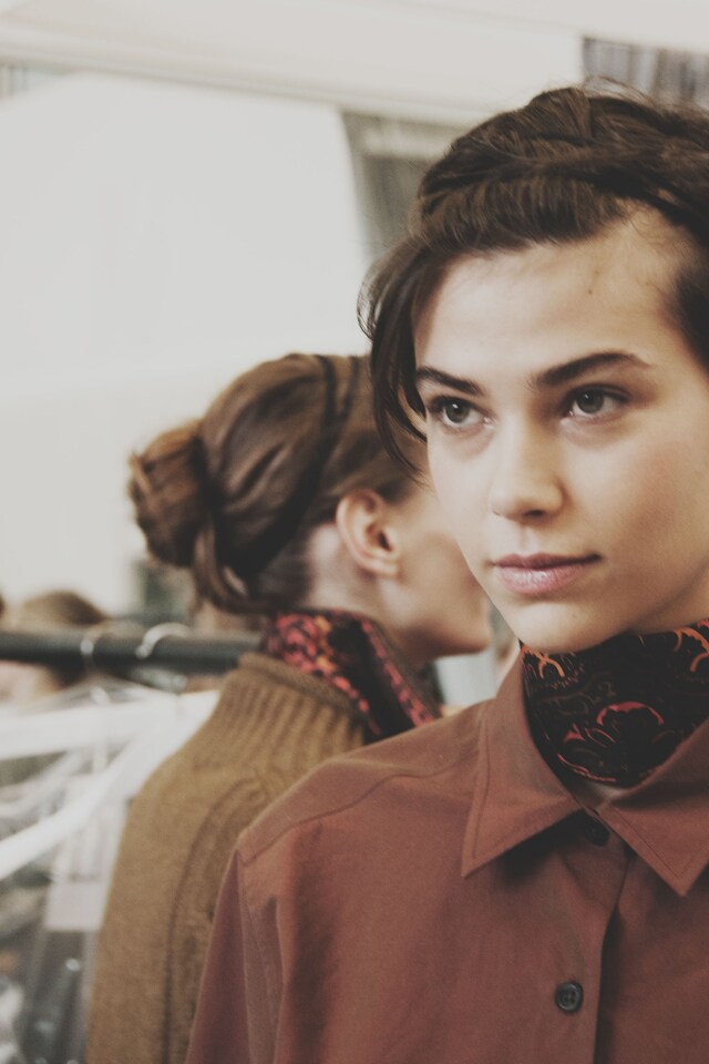 Margaret Howell AW15 Womenswear Shirt Neck Tie Tailoring 9