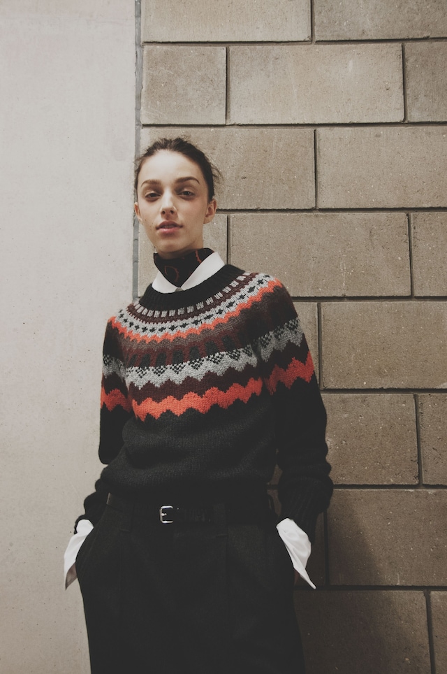 Margaret Howell AW15 Womenswear Knitwear White Shirt 10