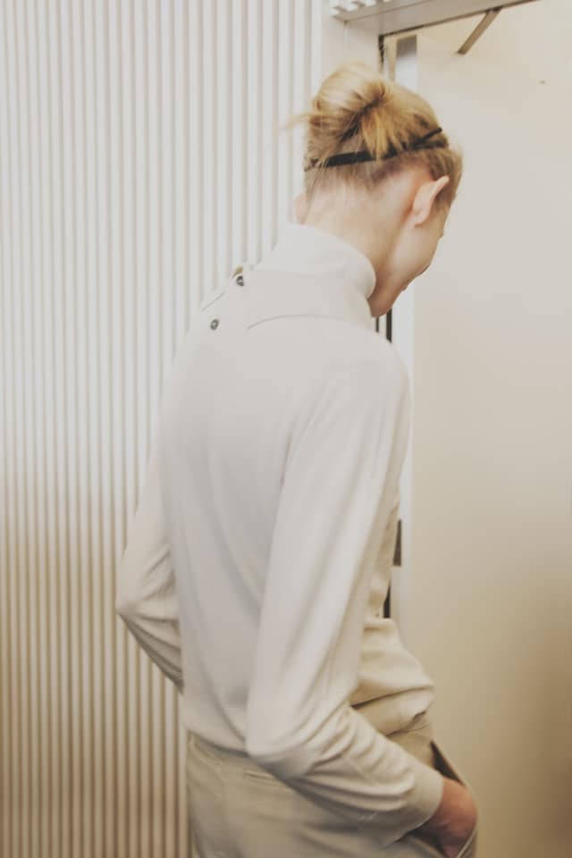 Margaret Howell AW15 Womenswear Turtle Neck White Knitwear 23