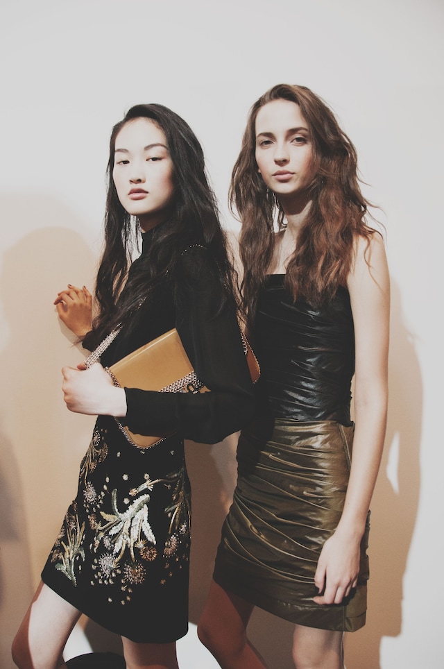 Topshop Unique AW15 Womenswear Dazed backstage flowers 3