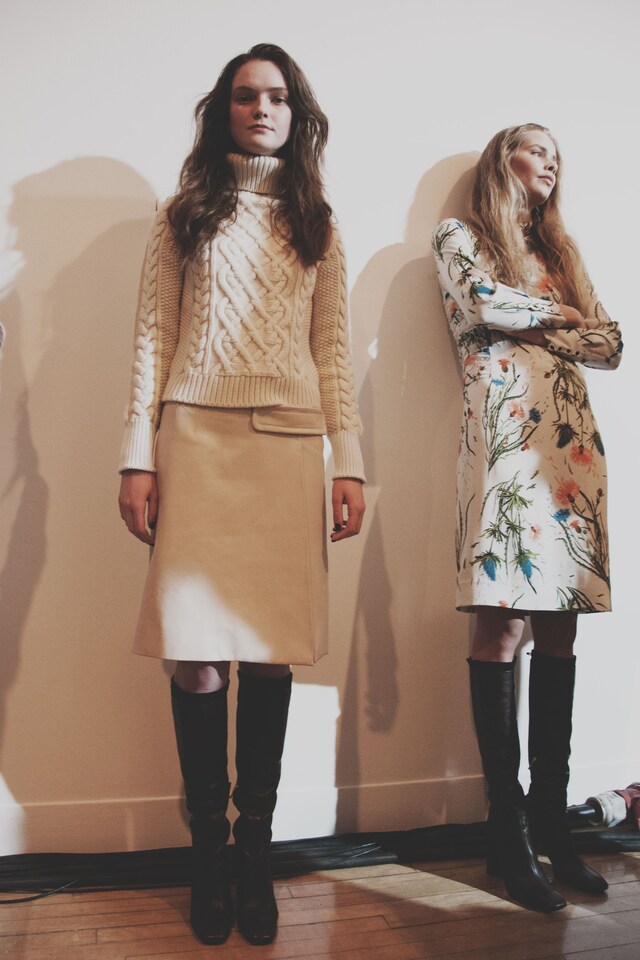 Topshop Unique AW15 Womenswear Dazed backstage knit flower 4