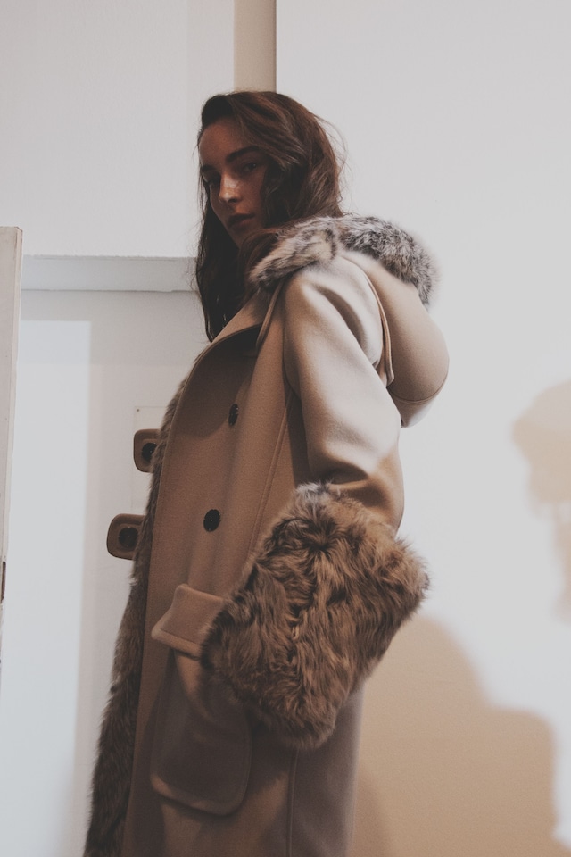 Topshop Unique AW15 Womenswear Dazed backstage hood fur coat 15