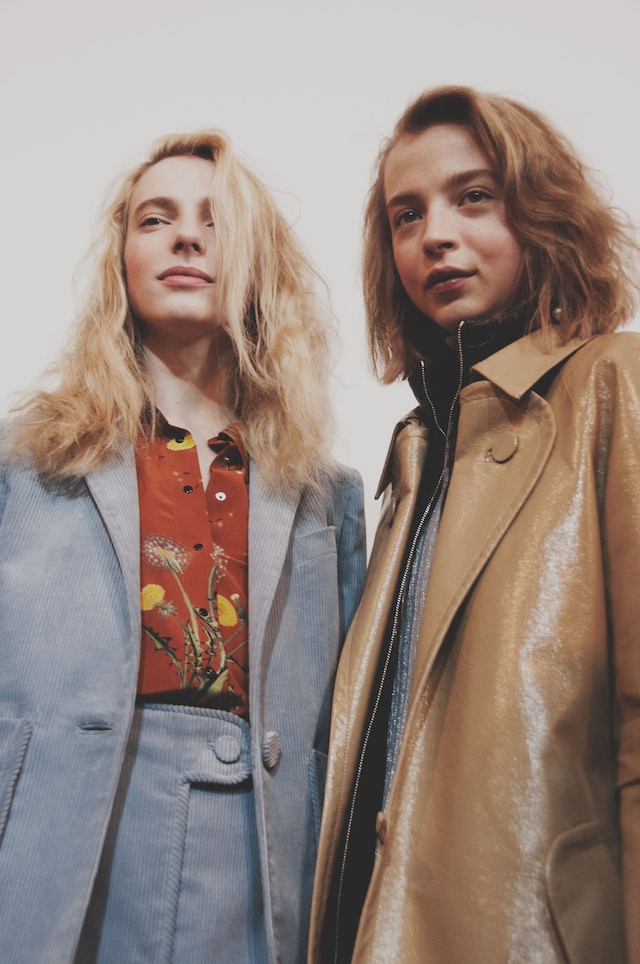 Topshop Unique AW15 Womenswear Dazed backstage suede blue 5