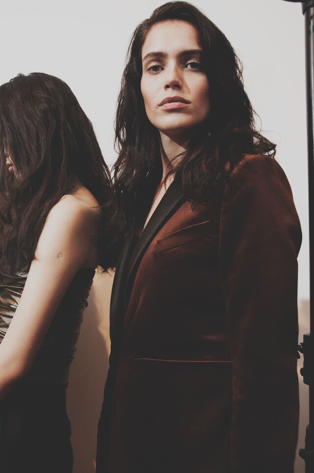 Topshop Unique AW15 Womenswear Dazed backstage blazer 14