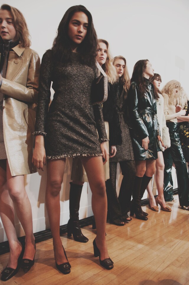 Topshop Unique AW15 Womenswear Dazed backstage 22